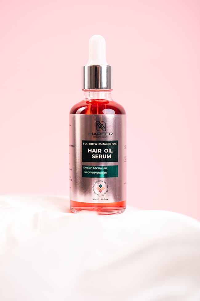 حزمة حرير للشعر الدهني مع سيروم